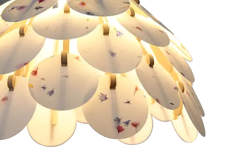 lampe en papier artisanal
