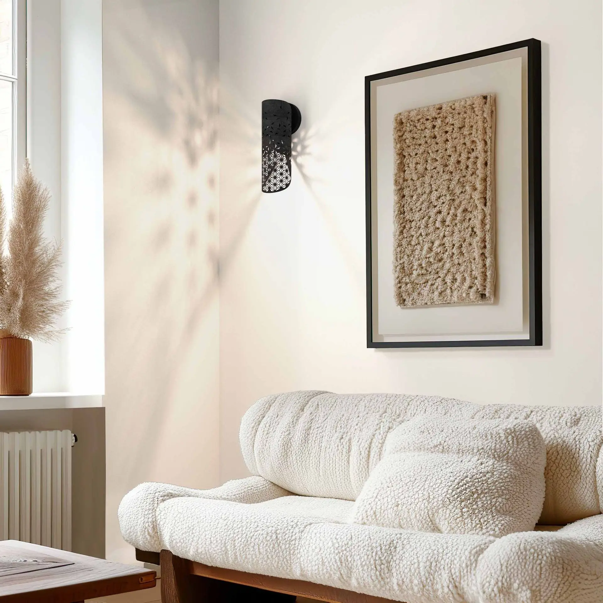 lampe murale noir