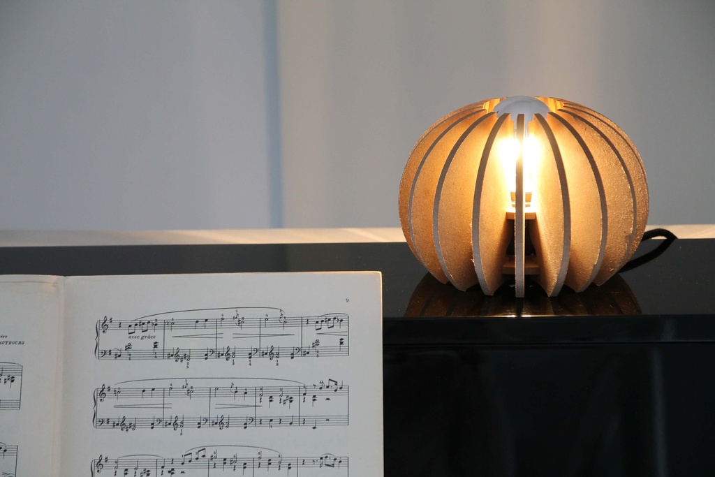 Lampe à poser Wrecking Ball Brut + Ampoule