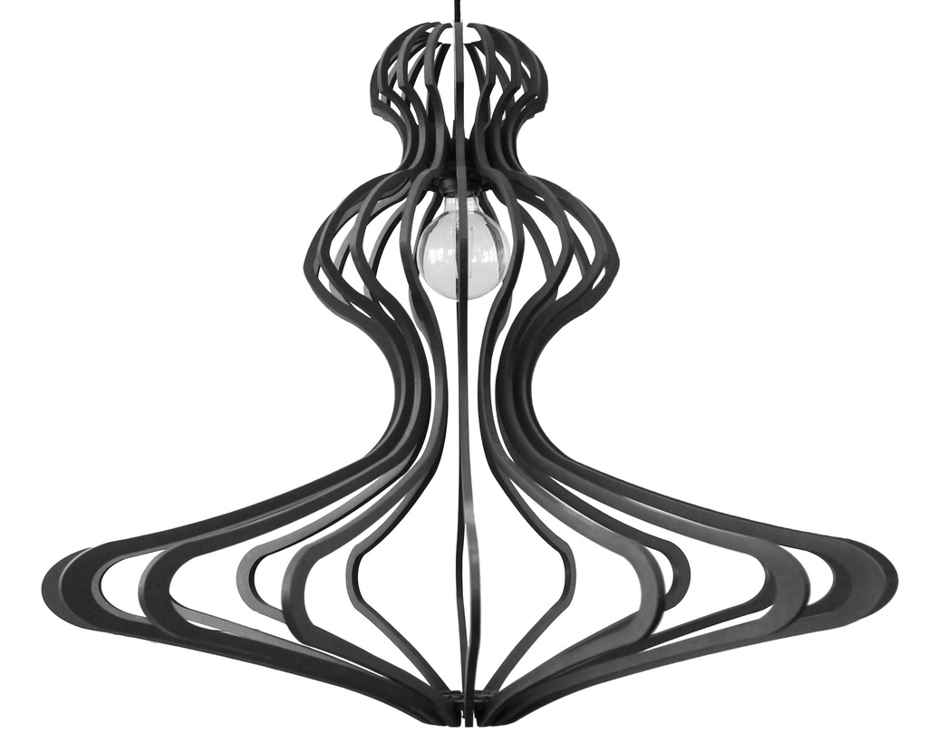 Pendant Lamp Woman Black L D83