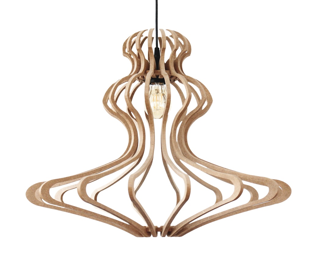 [111_1] Suspension Woman Brut S D55 (Kit coton noir et rosace métal, Sans Diffuseur)
