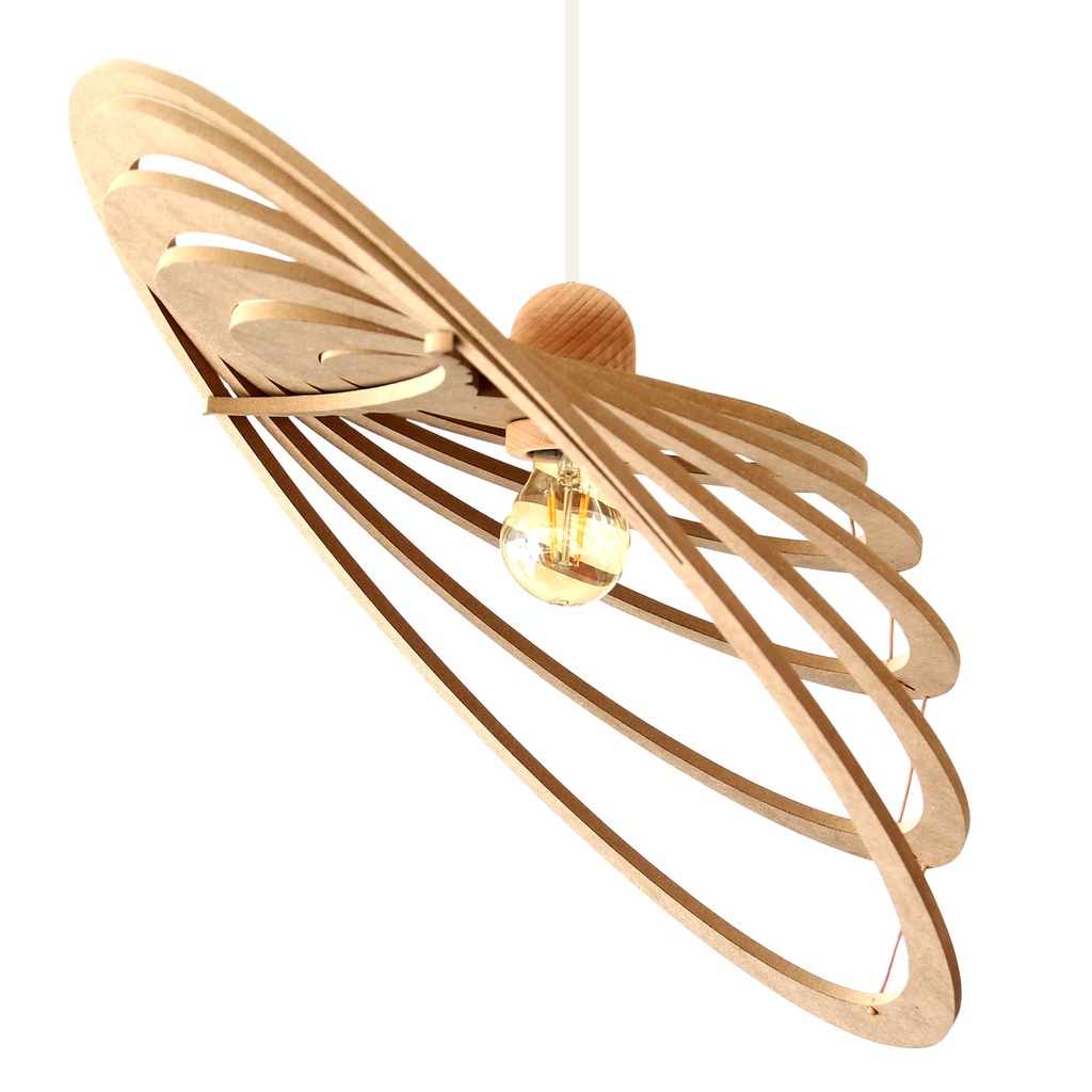 [53_1] Comets S pendant lamp L60cm (Black and metal ceiling rose)