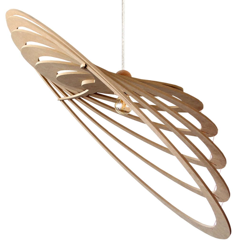 [55_1] Suspension Comets L L100cm (Kit coton noir et rosace métal)