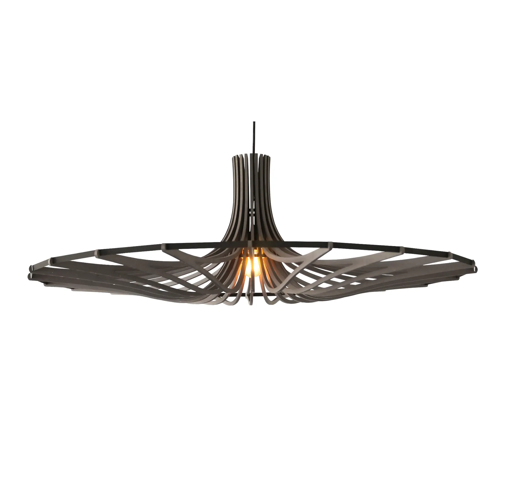 [122_1] Pendant Light Boléro Black L D120 (Without Diffuser)