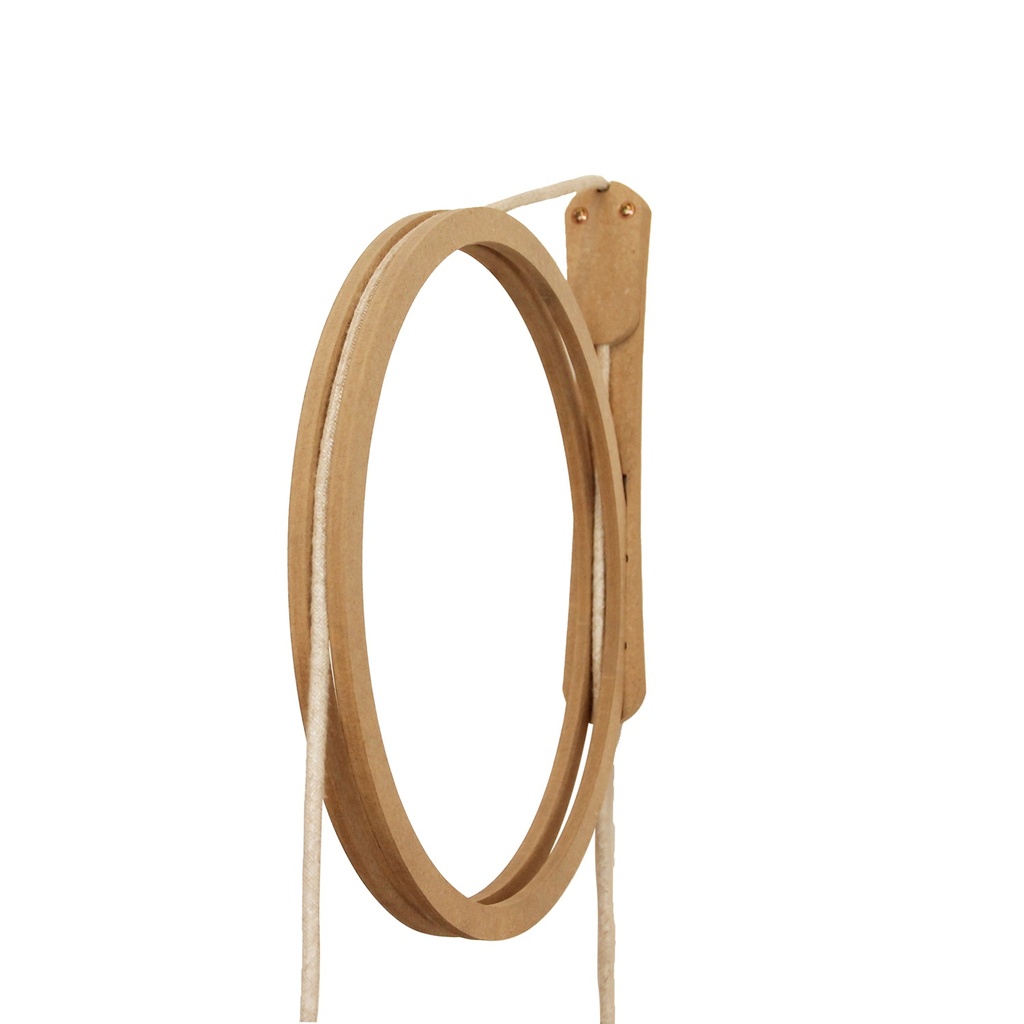 [69_1] Mât Applique Circle S brut D33cm (Câble noir)