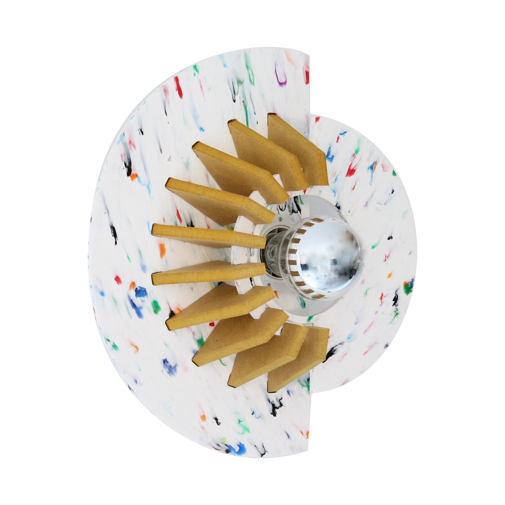 [80_3] Applique Moonshadow Jaune (Branchement mural)