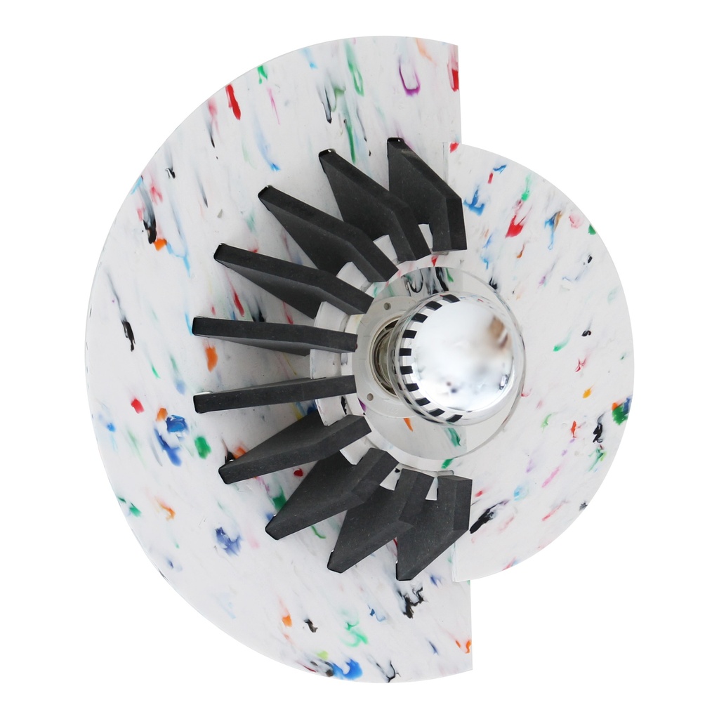 [80_4] Applique Moonshadow Noir-Blanc (Branchement mural)