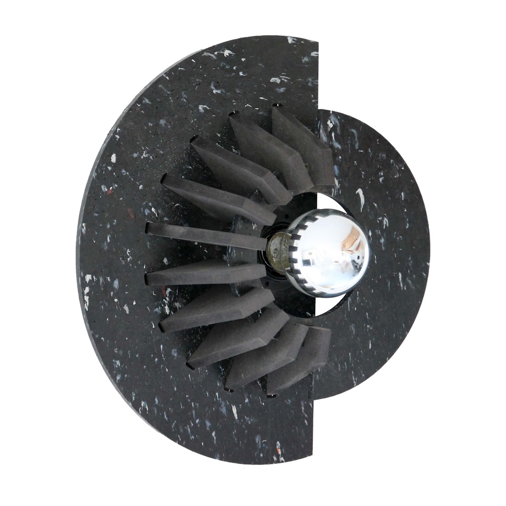 [80_5] Moonshadow wall lamp Black-Black (Wall connexion)