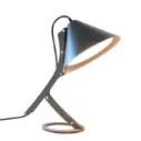 Lampe à poser SILENCE Cuir Noir