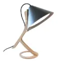Lampe à poser SILENCE Cuir Noir
