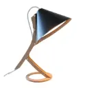 Lampe à poser SILENCE Cuir Noir