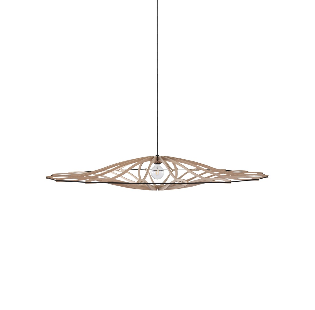 [100_1] Suspension Twist Brut M D104cm (Noir, Kit coton noir et rosace métal, Sans Diffuseur)