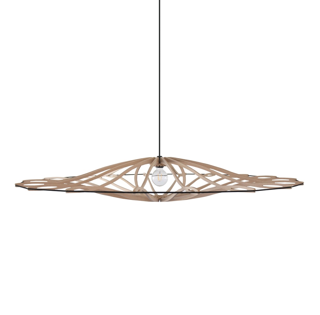 [101_1] Suspension Twist Brut L D142cm (Noir, Kit coton noir et rosace métal, Sans Diffuseur)