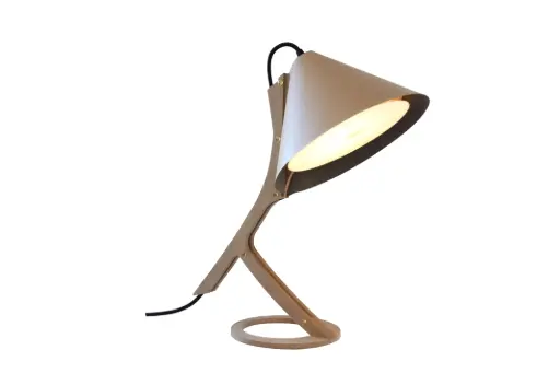 Lampe à poser SILENCE Cuir Beige